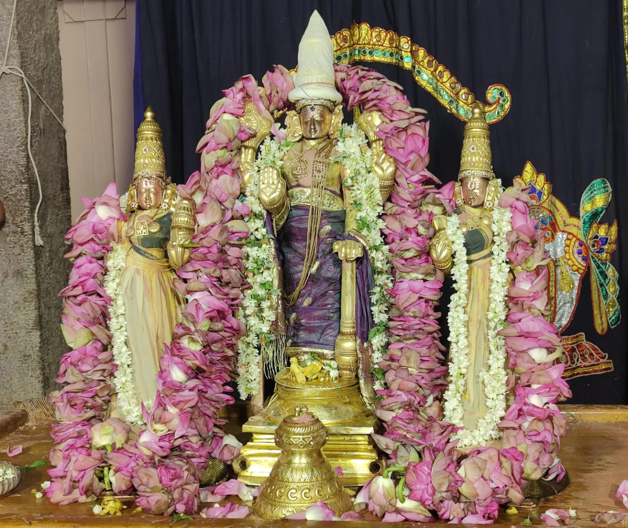 Ahobilam Utsava Murthy of Lord Narasimha Swamy during temple festival procession